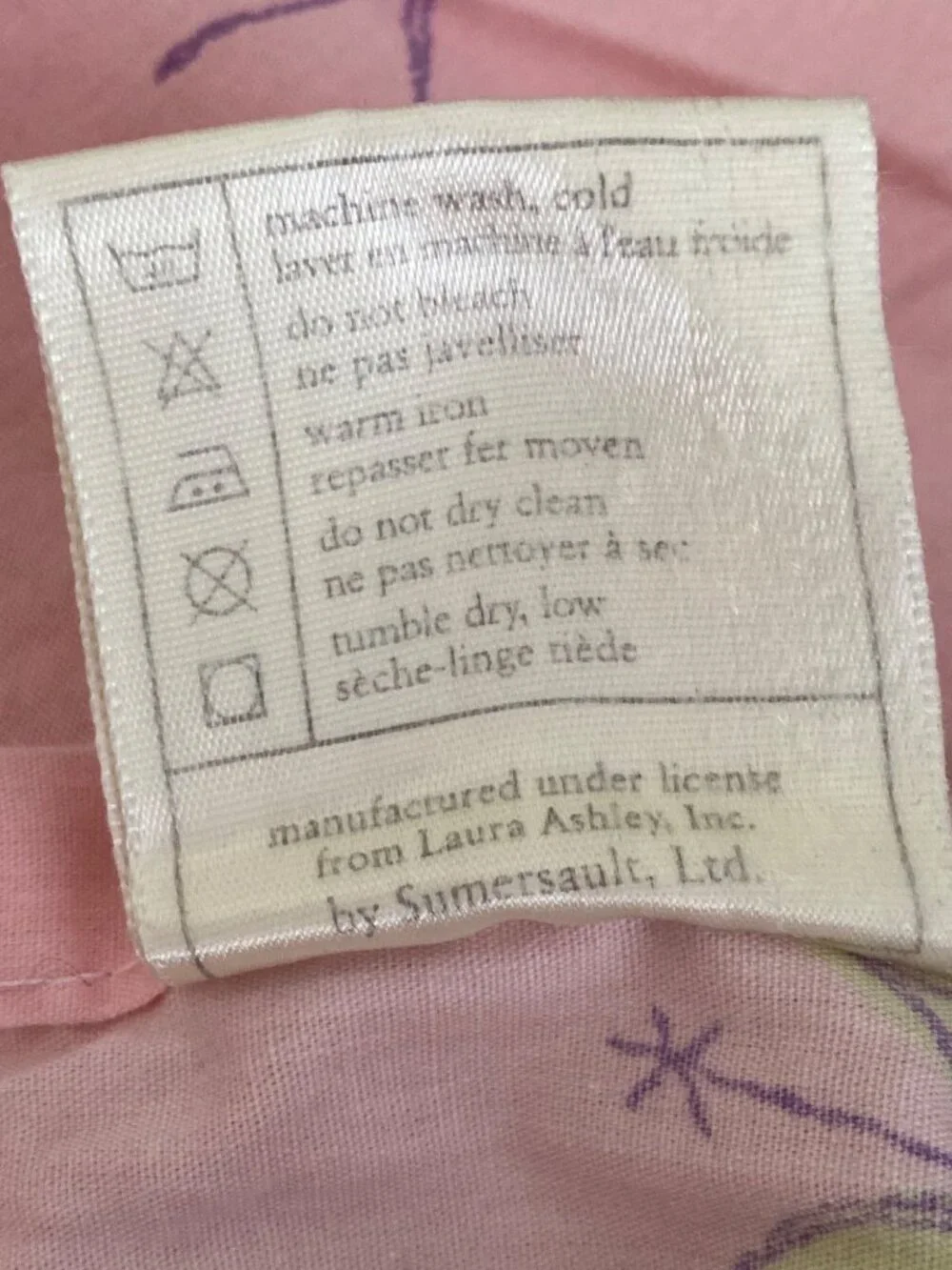 Laura Ashley Mother Child Bed Sheet Fitted Fun Fairy Pink Fairy Princess